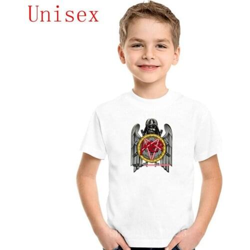 MOST METAL EVER VAD-ER of DEA-TH girl clothes T-Shirts baby boys clothes Summer children Short Sleeve Tops kids Kpop Tees
