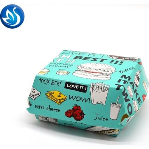 Keep hot paper fried chicken paper packaging box for food