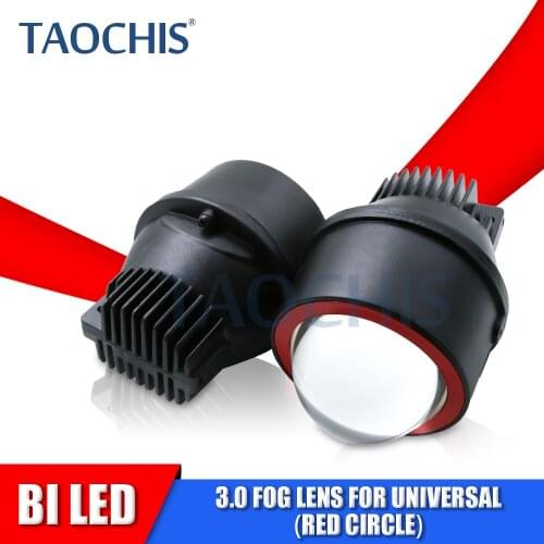 TAOCHIS 3.0 Inches Bi Led Fog Light 2pcs Bi Led Fog Lens 45W 3000K 3800k Led Fog Headlamp With Bracket Waterproof Fog Lamp