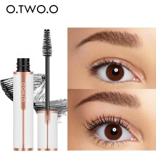 O.TWO.O Gold Lines Silk Fabrics Mascara Densely Long Waterproof Not Smudge Mascara Two Brush