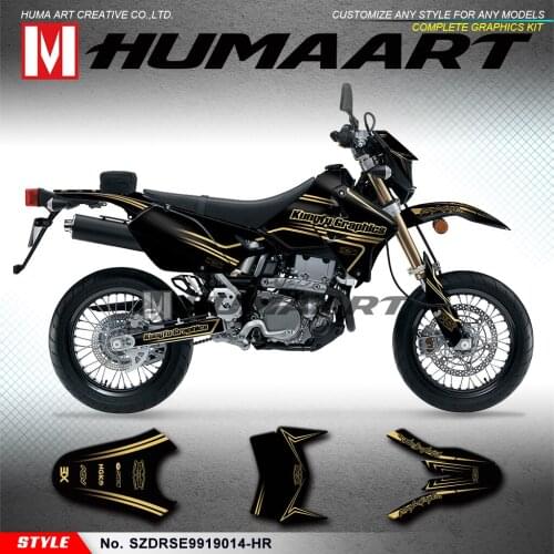 HUMAART Motorbike Vinyl Decals Stickers for DRZ400SM DRZ 400 Enduro 1999 to 2019 KLX 400R 2002 2003 2004