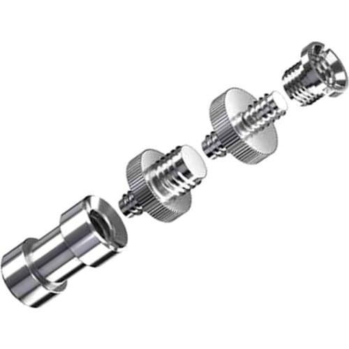 1Set 1/4 3/8" Male Female Metal Screw Kits Tripod Monopod Screw Mount Convert Adapter Flash Light Stand Photography Kit