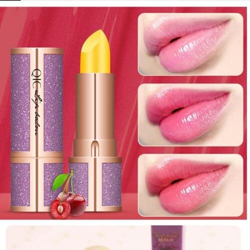 1PC Star Sky Moisture Lip Balm Long-Lasting Natural Cherry Lipstick Mood Changing Long Lasting Moisturizing Lipstick T0555