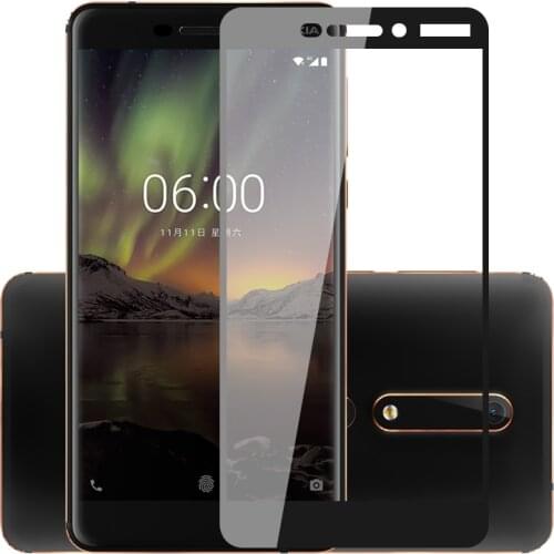2pcs Full Cover Screen Protector For Nokia X6 X5 3 5 8 6 2018 7 Plus Tempered Glass For Nokia 3.1 5.1 8.1 Protection Glass Film