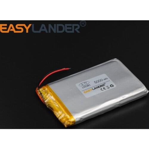 3Pcs/Lot 3.7V 5000mAh Rechargeable li Polymer Li-ion Battery For GPS PSP MP3 SPeaker DIY PAD Power LED Bluetooth Pen 105283