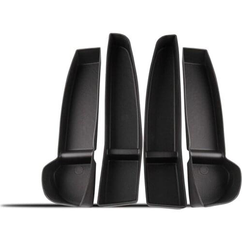 For 2016-2021 Tesla Model 3 Door Side Storage Box Door Handle Armrest Tray Organizer Accessories, 4PCS