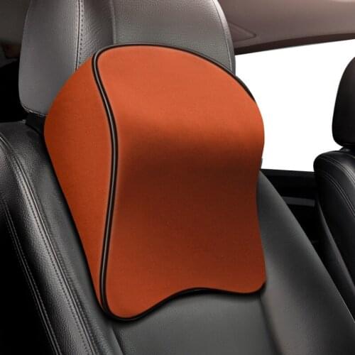 Memory Cotton foam Car Auto Headrest Neck Rest Seat Support for Head Pillow Travel Support Cushion Fabric Soft Chair safety