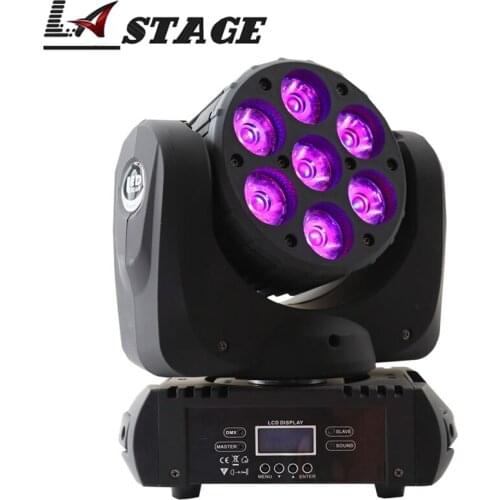 Free Shipping High Quality Best Price 7x12W Moving Head Led Beam Lighting DMX512 Stage Light/DJ Effect Lighting