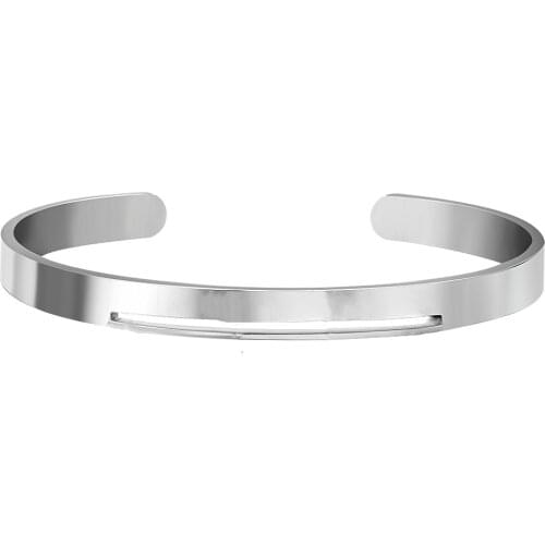 DIY Hollow out Cuff Bracelet Base for Charm Bracelet Making Stainless Steel Blank Bangle Personalized Accessory