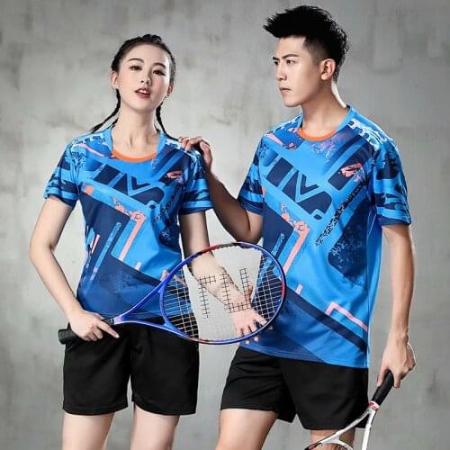 Badminton T Shirt table Tennis Shirt Badminton Wear Sports T-Shirts Quick Dry Exercise Short for Men / Women