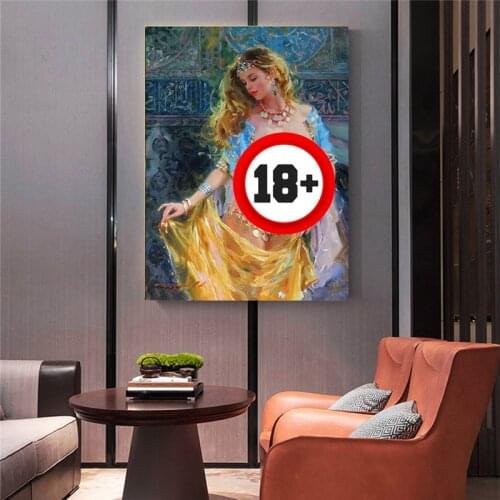 Holover Canvas Oil painting Konstantin Razumov"Sex Woman in tulle"Realism Aesthetic Poster Wall Art Home Interior Decoration