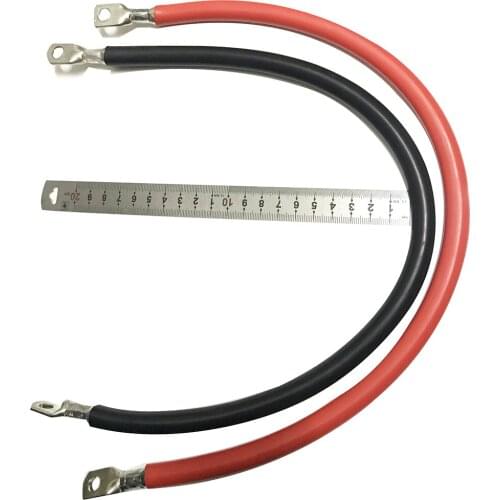 25 Square Tin-paited Cord Wire with copper nose Flexible 2.5m length Silicone Rubber Insulated Custom Lithium Battery Wire