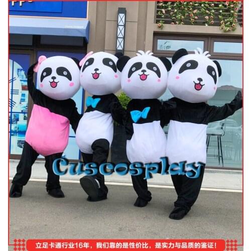 Panda Mascot Costume Adult Halloween Costume New Version Chinese Giant Panda Christmas Cosplay Mascot