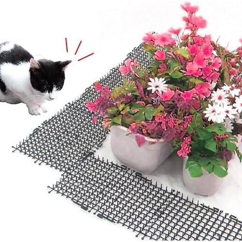 2m Garden Cat Scat Mats Anti-cat Dogs Repellent Mat Prickle Strips Safe Plastic Spike Thorn Network Pets Supplies