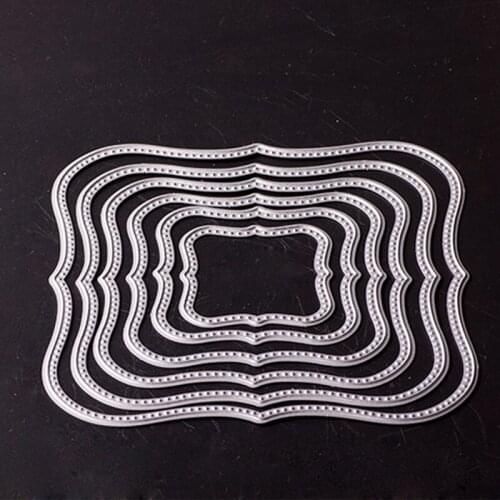 Metal Pointed multi-layer frame die cutting dies for Scrapbooking/DIY Easter wedding Halloween Easter card