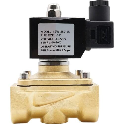 Normally Closed Solenoid Valve For Water Oil Air,AC220V DC12V DC24V AC24V,G3/8"toG2" Brass Electric Solenoid Valve,NBR or VITON