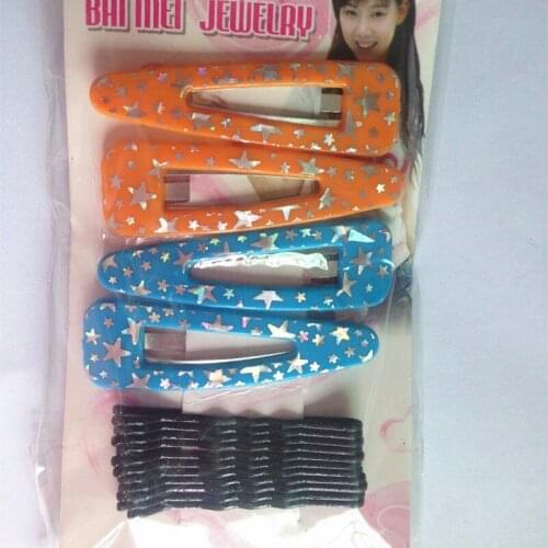 Wholesale 15pcs/lot 6cm Black Plated Thin Wave Shape Hair Bobby Pin Black BB Clips Barrette 2021 New Arrival