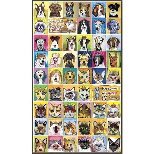 Michelangelo’s Latest Cat And Dog Puzzle 2000 Pieces Adult Puzzle Educational Toys Holiday Gifts Fidget Toys