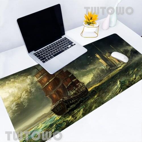 Old Ship With Map Hot Sell New Mouse Pad Lovely Anti-slip Anime Cartoon Art Natural Rubber Carpet Office Decoration MousePads