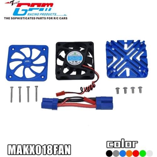 Aluminum alloy motor radiator with fan for ARRMA 1/5 KRATON 8S ARA110002T1