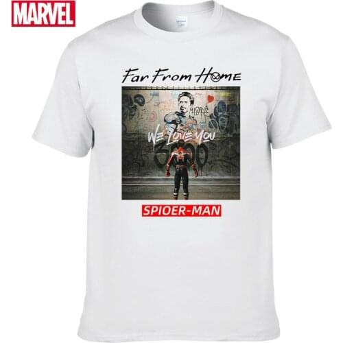 Marvel The Avengers Tom Holland Spider Man t shirt Short sleeve tee Mens shirts T-shirt cotton graphic t shirts 2021 Tops #108