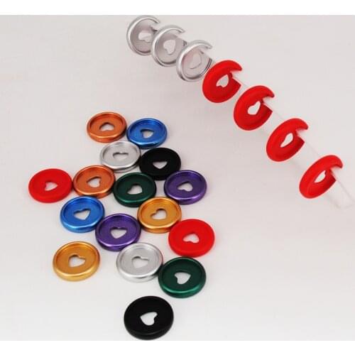 100pcs Mushroom Binding Discs Planner Binder Button Mushroom Disc Binder 24mm Notebook Binder Ring DIY Scrapbook School Supplies