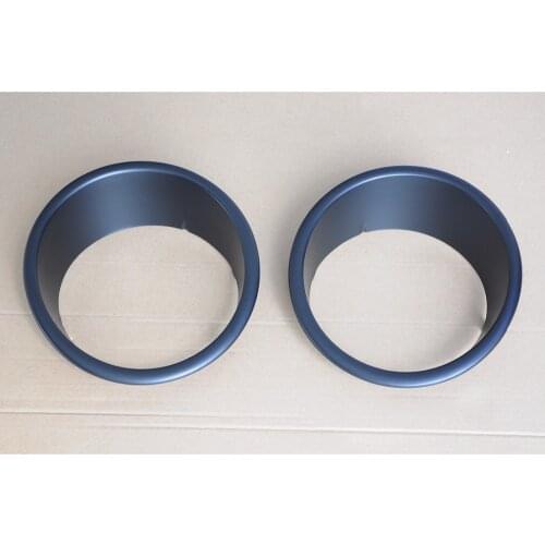 2x Black Front Head Light Covers Ring Trim For Jeep Wrangler 2007 2008 2009 2010 2011 2012 2013 2014 2015 [QPA223]