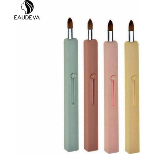 4 Color Retractable Lip Brush Beauty Make Up Tool Portable Dustproof Cosmetic Brush Easy To Use Lip brushes Portable Clean Soft