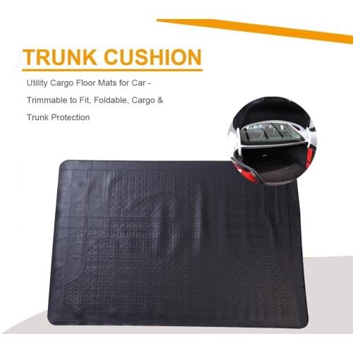 47 Inch Utility Car Trunk Mat Cargo Floor Mats For Car Trimmable To Fit Foldable Cargo Tray Trunk Floor Mat Protection IP68
