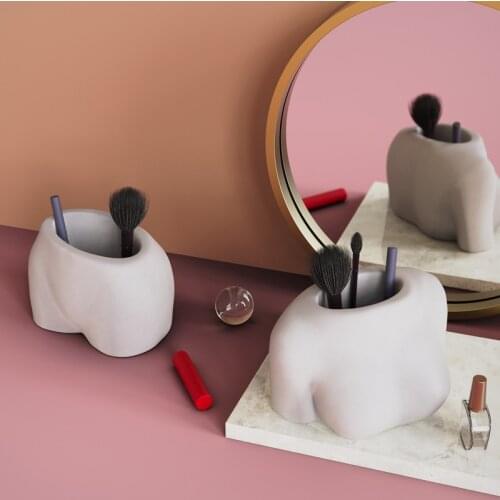 Concrete Bottom Flowerpot Mold Chest Basin Silicone Mold Cement Flowerpot Jewelry Storage and Placement Molds