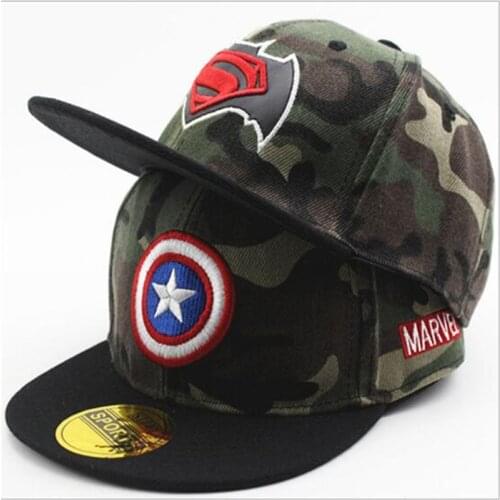 Kids Camouflage Baseball Caps Hip Hop Cap Children Boys Girls Flat Hats Snapback
