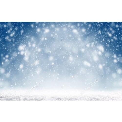 Shiny Snow Blizzard background polyester or Vinyl cloth High quality Computer print wall backdrops