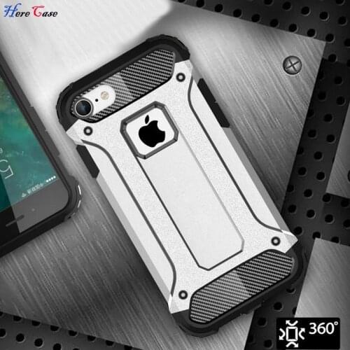For Apple iPhone11 Pro Max 5 5S 6 6S Plus 7 8 Plus Slim Armor Anti-Shock Silicone Hybrid Hard PC Phone Case for iPhone X XR