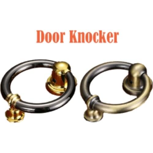 Zinc Alloy Door Knocker Ring Knocker Door Green Bronze/Black Furniture Handle Hardware