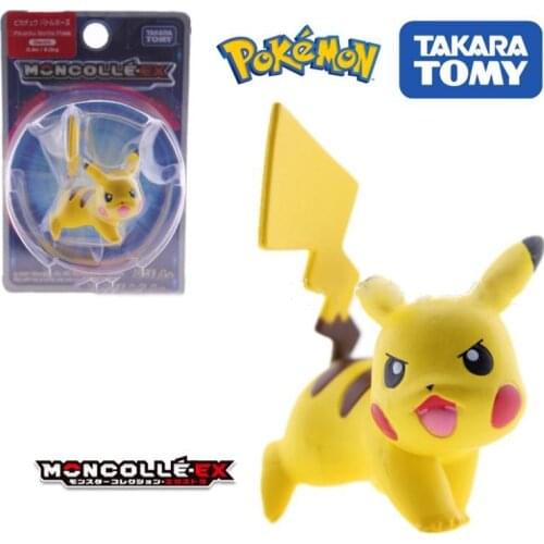 Action Pocket Monster Elf Figure Model Toys Doll Claw Machine Toy For Children Birthday Collectible Pikachu Newtwo Squirtle Toy