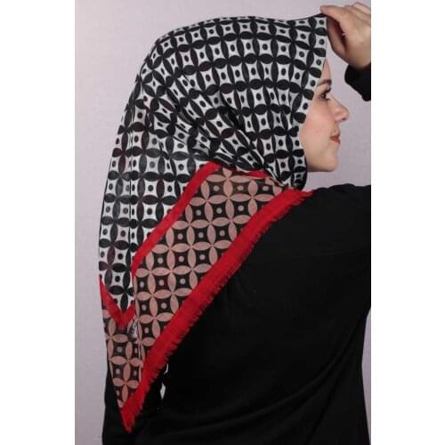 ERBİL PATTERNED LINEN FLAMLI SCARF-DESEN-07-RENK-08