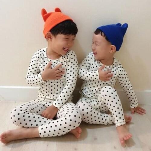 Hot Sale Children Baby Boy Girl Hat Cap Skullies Beanies Cute Ears Candy Color Winter Warm Knitted Kids Hats Caps Wholesale