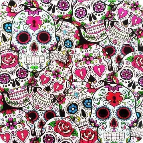 HLC-046 hydroprint film water transfer printing flames skulls measures: width: 100cm. Length: 100cm