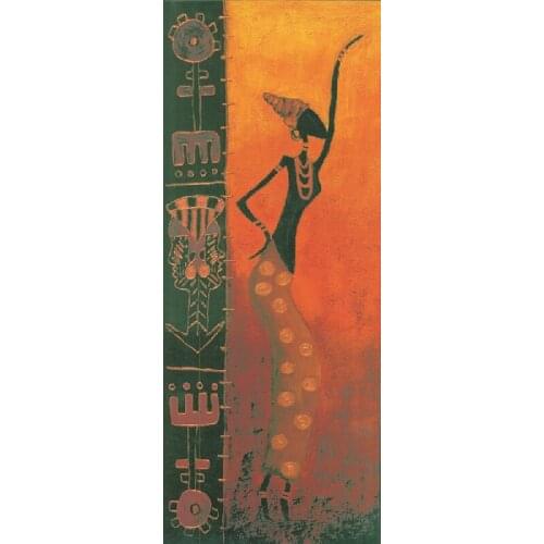 Classical decoration wall art beautiful abstract African woman dancing oil painting HD canvas prints painting
