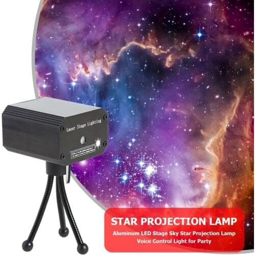 Laser Night Light for KTV Home Decor USB Portable Full Sky Star Projection Lamp Flashing Star Kids Baby Christmas Gift