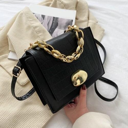 Alligator Patent White Crossbody Bags For Women 2021 Small Handbag Small Bag PU Leather Hand Bag Ladies Designer Evening Bags