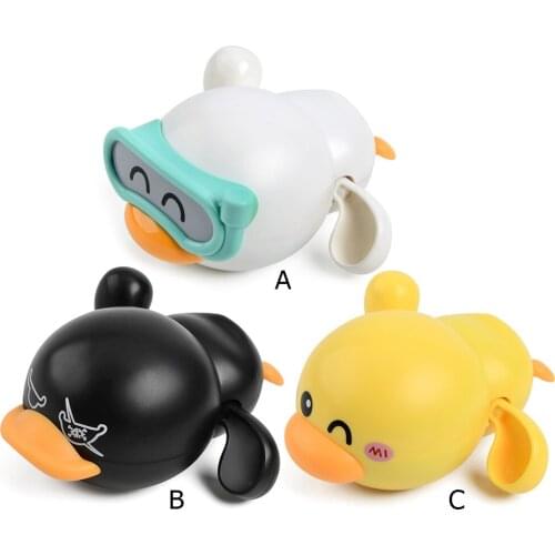 Cute Duck Baby Water Bathing Toys Infant Chain Clockwork Kid Beach Bath Toy