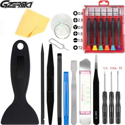 GZERMA 20 PCS Cell Phone Repair Tool Set For iPhone 12 8 Plus 7 6S iPad iPods Phones Screen Battery Replacement Repair Tools Kit