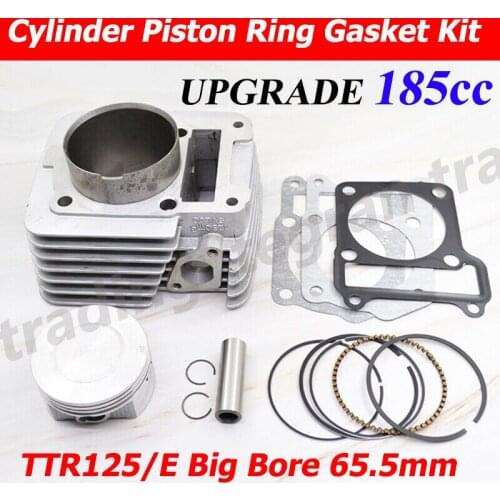 NEW Motorcycle Cylinder Rebuilt Kit 65.5mm Big Bore for Yamaha Yamaha XT125R 05-09 XT125X 05-11 185cc Modified Engine