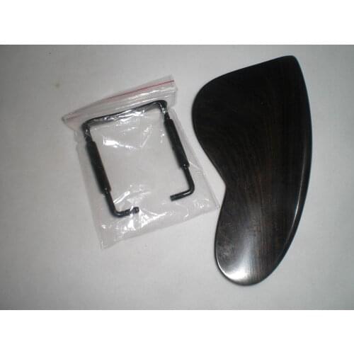New Type Original Color Ebony Chin Rest for Violin 4/4 and 1 Pc Black Chin Rest Screw 4/4