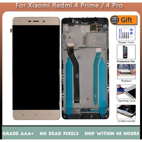 For XIAOMI Redmi 4 Prime/Redmi 4 Pro Original LCD screen assembly With front case Black White Gold