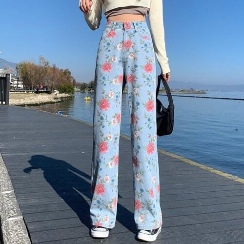 Женские прямые джинсы PENGANCUO China At AliExpress