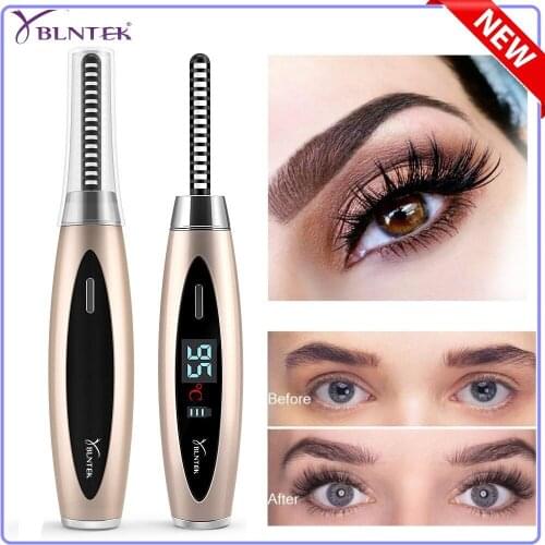 SEXYGO Heated Eyelash Curler Electric Eyelash Curler Ceramic Eyelash Curler 3 Temperature Gears Painless Beauty Make Up Tool