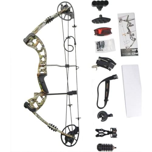 1Set Junxing M125 Archery Compound Bow Camo Arrows Aviation Aluminum With 30-70lbs adjustable Draw Weight for Shooting Hunting