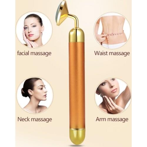 Vibrating Facial Jade Roller Jade Massage Face Lifting Anti Aging Tighten Tool Facial Massage Skin Care Tools